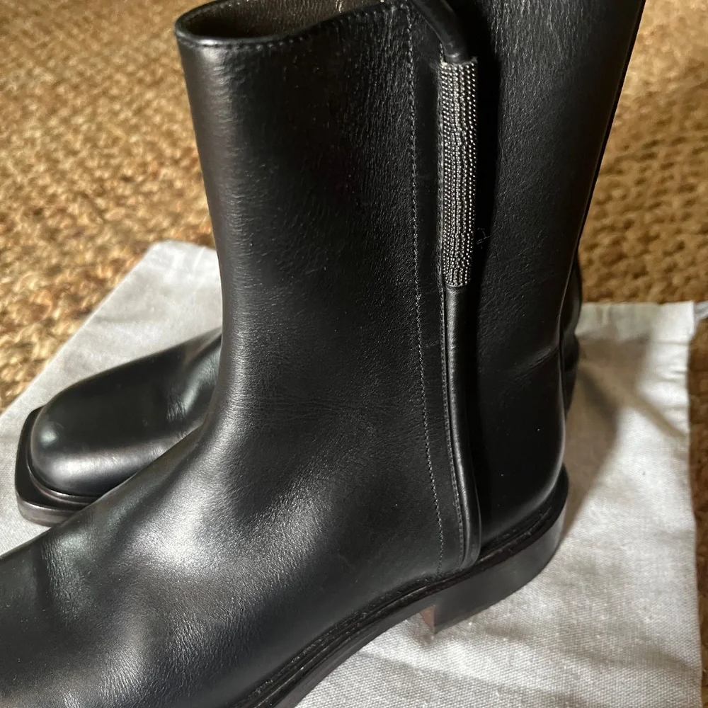 Brunello Cucinelli Women’s Leather Boots - Picture 2 of 7